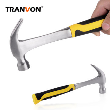 TRANVON Claw Hammer for Woodworking and Electronic Tool Auto Defense Portable Mini Rubber Hammer Breaker Hand Tool Household