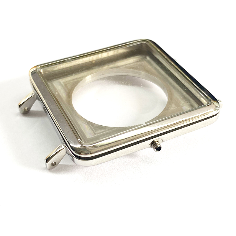 metal square watch case 