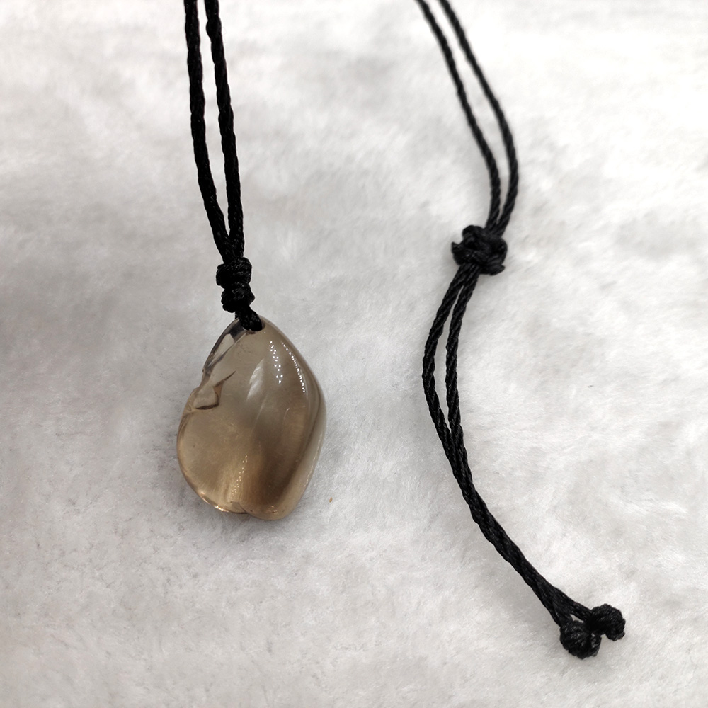 Natural Smoky Quartz Necklaces Crystal Pendants Gem Stone Quartz Irregular Pendulum Reiki Chakra Suspension Jewelry