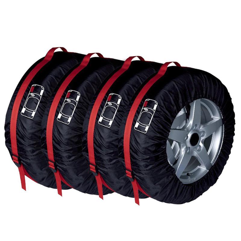 1/4Pcs Spare Tire Cover Case S L Size Universal Car Auto Tires Storage Bag Automobile Tyre Accessories Vehicle Wheel Protector
