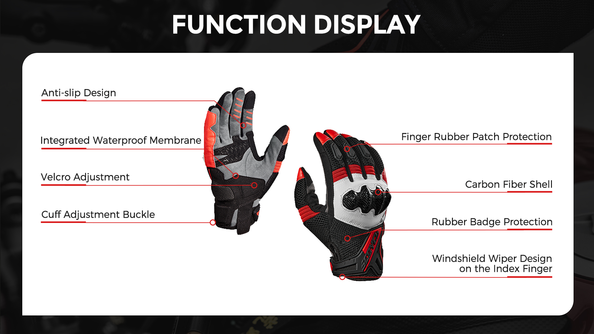 mesh motorcycle gloves