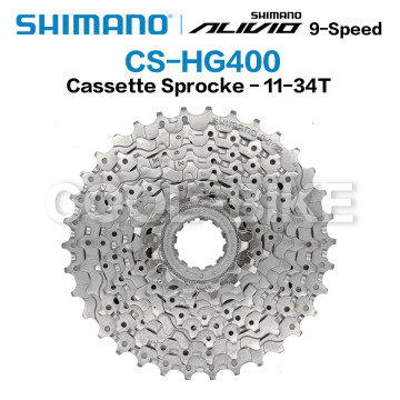 SHIMANO CS HG400 9 Speed Mountain Bike Cassette Freewheel 11-32T 11-34T 12-36T CS-HG400-9 MTB mountain 9 Speed Bicycle Freewheel