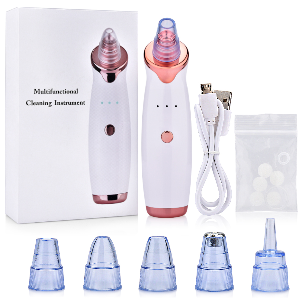 Face Clean Pore Vacuum Blackhead Remover Skin Care Acne Pimple Removal Vacuum Suction Facial Diamond Dermabrasion Tool Machine