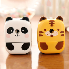 Kawaii Cartoon Animals Pencil Sharpener Panda Hand Crank Manual Pen Cutter Tool School Office Supplies Pencil Sharpener