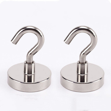 1pcs Fridge Sticker Hooks Neodymium Magnet Vertical Pull-force 1.5-22KG Hook Earth Magnet Multifunction Magnetic Material Base