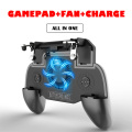 For Android Phone iPhone Controller gamepad Joystick R1 L1 Shooter Joypad Game Pad Cooler Fan with 2000/4000mAh Power Bank UM