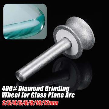 New 3-12mm Diamond Grinding Wheel Grinding Wheel for Glass Airplane Straight Edge Chamfer 6mm Shank Diamond Grinding Wheel