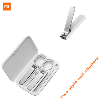 Xiaomi Mijia Splashproof / Five-piece Set Stainless Steel Nail Clippers Set Trimmer Pedicure Care Clippers Earpick Nail File