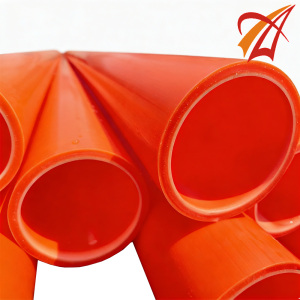 Orange High Impact MPP Cable Protection Pipe