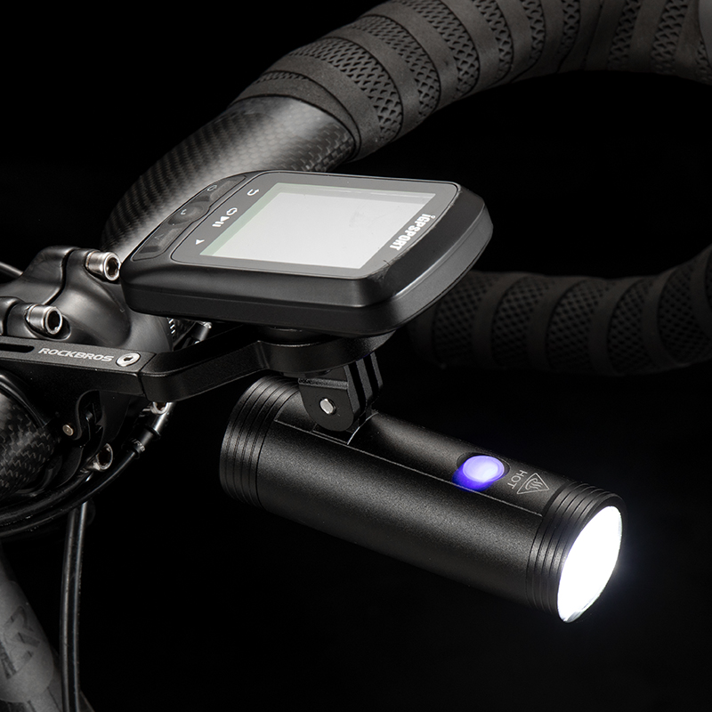 ROCKBROS Bicycle Light Bicycle USB Rechargeable Light MTB Bike Light Power Bank Flashlight Waterproof Bicycle Headlight