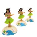 Fashion Solar Powered Dancing Girl Swinging Animated Bobble Dancer Toy For Car And Home Decor Kids Toys Gift Car Accessories