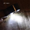 40X25mm Mini Foldable Pocket Magnifier Glass Jewelry Loupe Metal Illuminated Magnifying Glass Tool with LED Light Lamp
