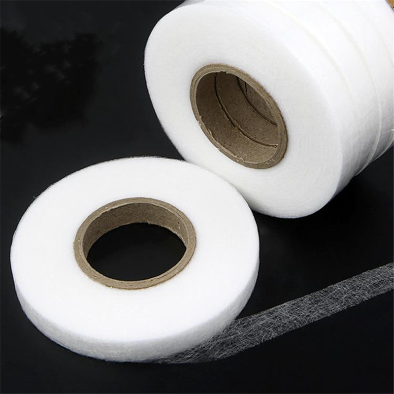 70yards White double sides fabric fusible interlining interface non-woven patchwork 1cm/1.2cm/1.5cm/2cm quilting accessories