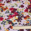 cotton/linen ethnic style white gray pink azalea flowers fabrics for DIY APPAREL dress cushion sofa handwork decoration textile