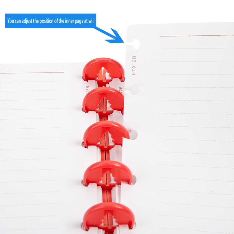 24MM Notepad Binding Buckle Plastic Binding Mushroom Hole Binder Ring Notebook Disc Clip Binding Ring Office Learning Supplies