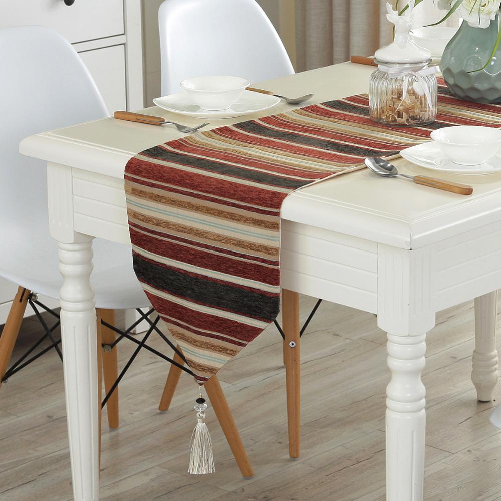 US european style contryside style table runner wholesale embroider sequin table runner for wedding hotel dinner party