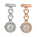 Ne Fashion Women Pocket Watch Clip-on Heart/Five-pointed Star Pendant Hang Quartz Clock For Medical Doctor Nurse Watches
