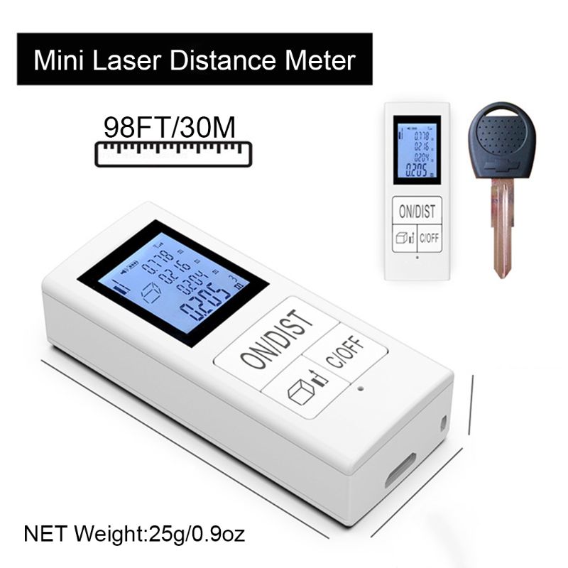 Mini Digital laser distance meter Rechargeable Measure 98Ft/30M Sino Measure Home Use Measurement Tool 0.03-30m rangefinder