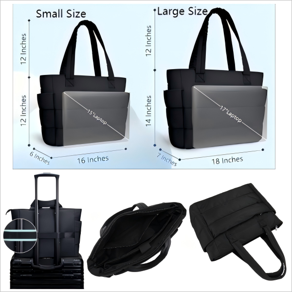 Personalized Polyester Commuter Tote for Travel