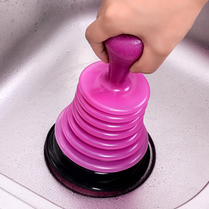 Household Powerful Sink Drain Pipeline Dredger Cup Piston Sink Drain Cleaners Toilet Brush Suction Cups Toilet Plunger Whoelsale