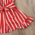 Girl Dress Toddler Kids Baby Girls Clothes Strap Striped Sleeveless Trumpet Dress Summer Chiffon Outfit 3-8Y