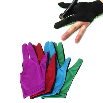 Lycra Fabric Snooker Billiard Cue Glove Pool Left Hand Three Finger Accessories