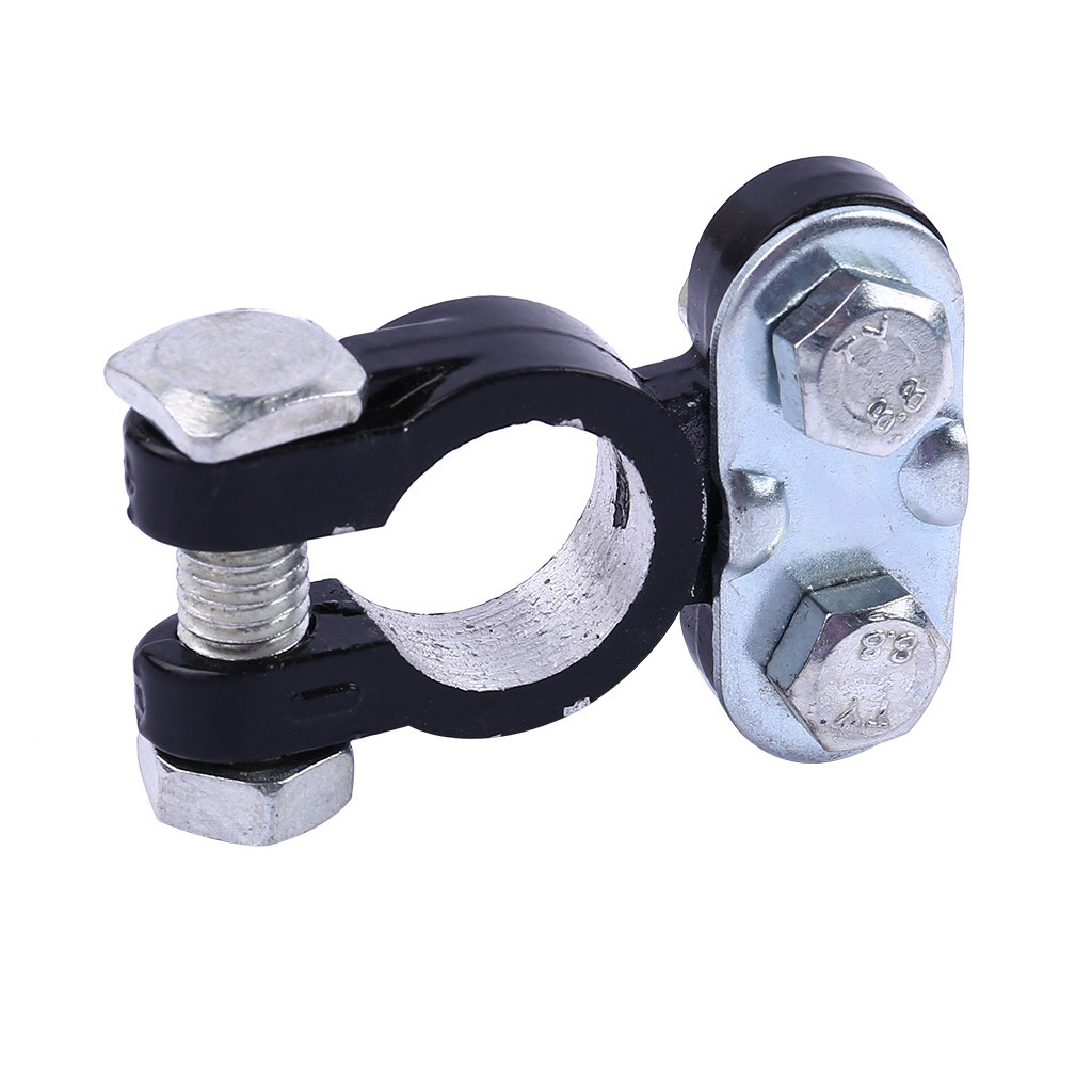 New 2 Pieces Automotive Car Boat Truck Battery Terminal Clamp Clip Connector pile head will not break corrosion resistance#D