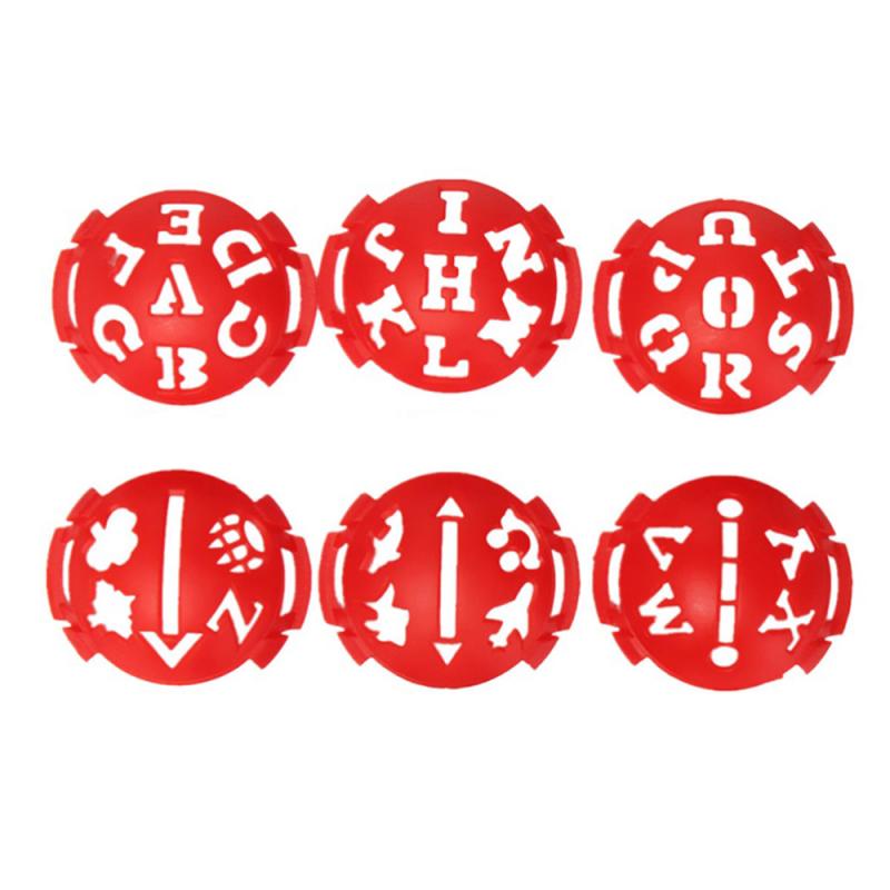 Golf Ball Line Liner Marker Template 6Pcs Set Drawing Alignment Tool Monograms Signage tool Golf Training Aids Golf scribe