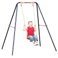 Hobbylane Kid Indoor Outdoor Play Game Toy Swing Seat Set Plastic Hard Bending Plate Chair and Rope