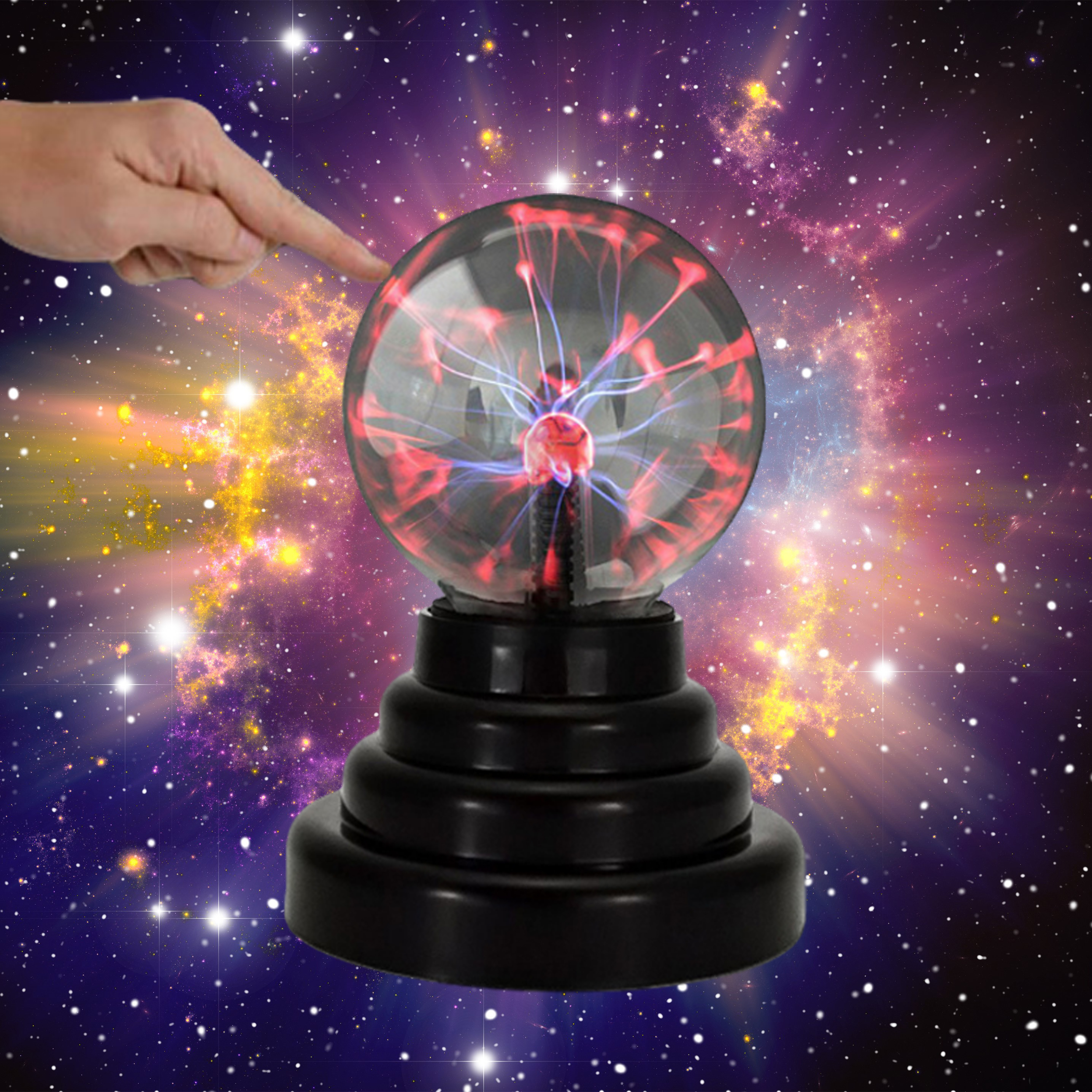 Night light Plasma Ball Magic Touch Sensitive Lamp Transparent Magic Lightning Atmosphere Novelty Toy For Kids Home Decor