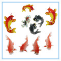 3D Iron on Gold Fish Embroidery Patches for Coat Decoration