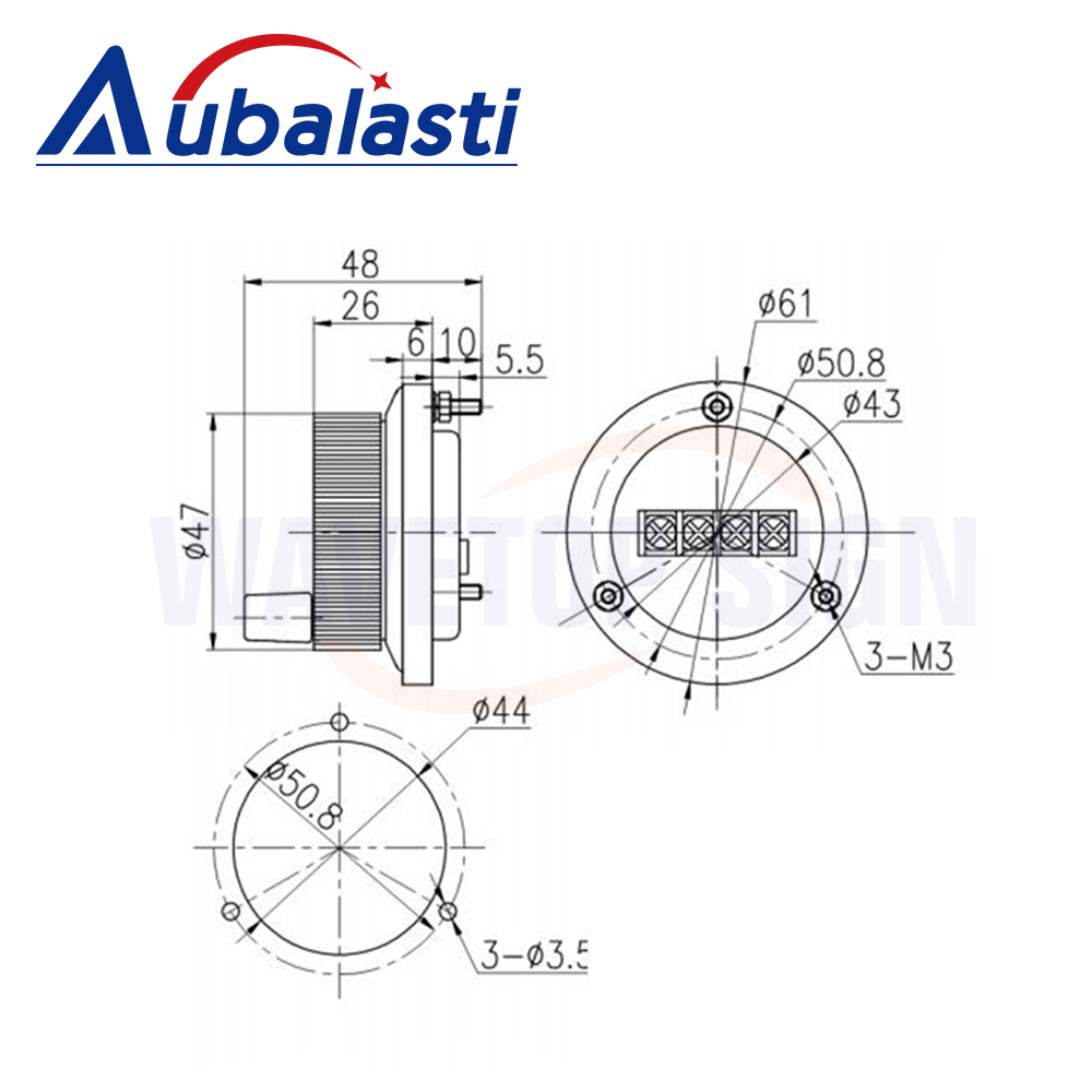 Aubalasti CNC Pulse Handwheel Dia.60mm 80mm Pulse 100 DC5V 6Pins 4Pins For CNC Machine Manual Pulse Encoder Generato