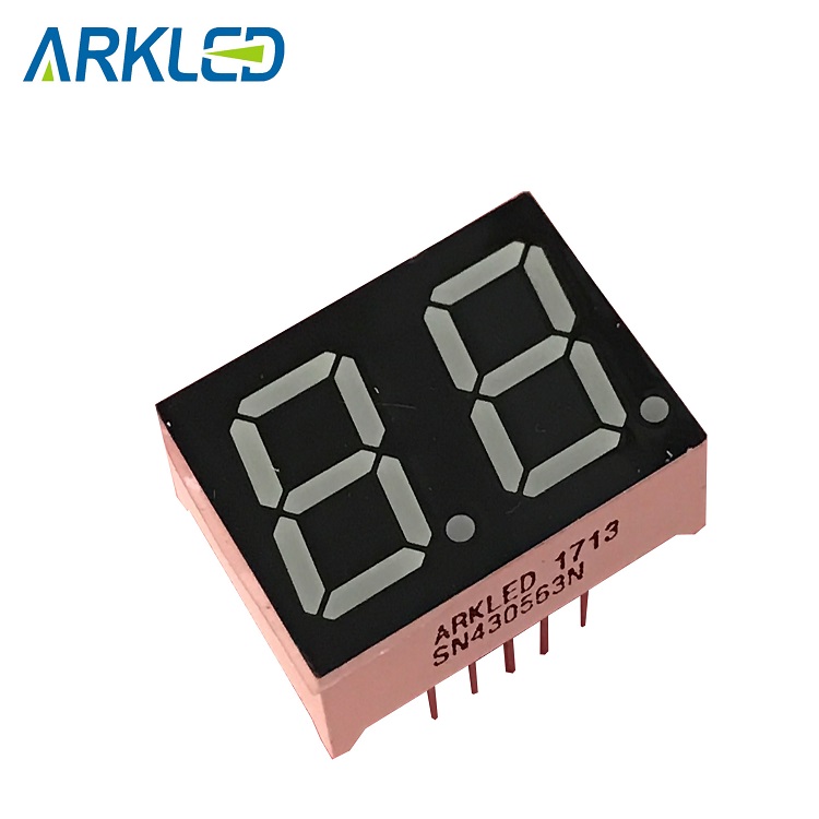 0.56 inch two digits led display yellow color
