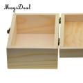 Rectangle Wooden Storage Box Plain Wood Box Jewelry Box Wedding Gift Makeup Cosmetic Small Gadgets Gift DIY Craft Box With Lid