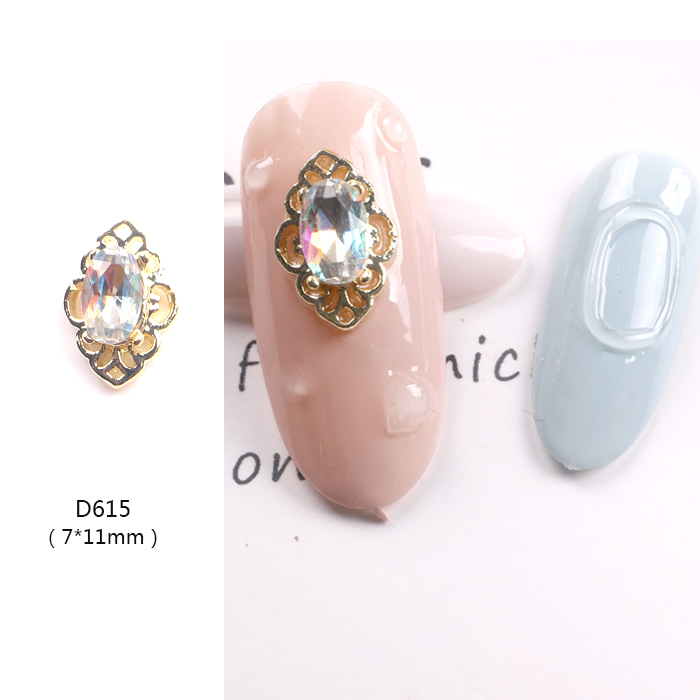 10pcs /lot 2020 Korean nail art alloy diamond decoration hollow nail flashing diamond Rhinestones