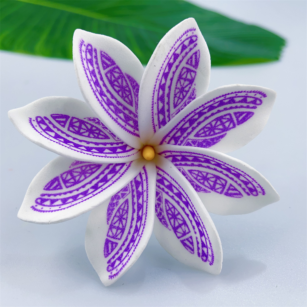 Kn Hf022t Yl Plumeria Hair Pick