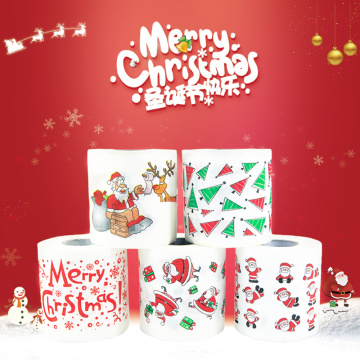 New Christmas Toilet Roll Paper Home Santa Claus Bath Toilet Roll Tissue Christmas Supplies Xmas Decor Gift Bags DIY Supplies