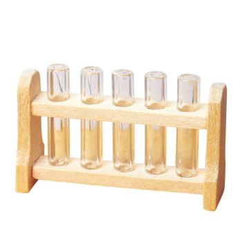 Hot sale Dollhouse Miniature 1:12 Toy laboratory test tube rack set L 3.7cm