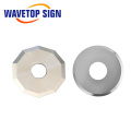 WaveTopSign Cross-edge Tungsten Steel Rotary Cutter Round Blade for Vibrating Knife Cutting Genuine Leather PVC Foam Sheet Cloth