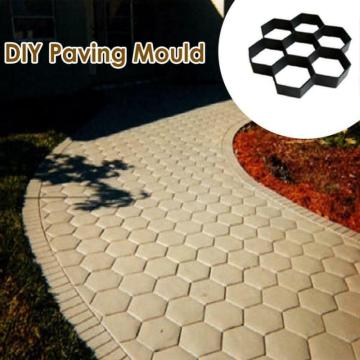 DIY Garden Path Maker Mold Paving Cement Brick Stone Road Concrete Mould Reusable Plastic Paving Mold Garden Supplies 30*30cm