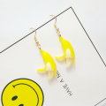 Cute Banana Funny Handmade Earrings Small Fresh Fruit Banana Sweet Drop Earrings Fashion Jewelry for Women and Girls