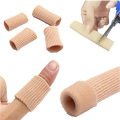 1 Pc 3 Size Can Be Cut Toe Set Ribbed Fabric Gel Tube Sleeve Cap for Finger Hammer Toe Cap of Foot Protection Toe Finger Care