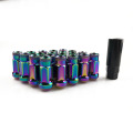 MT V48 Auto Steel Acorn Rim Extended Open End Wheel Racing Lug Nuts With One Key M12X1.5