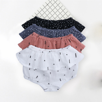 Summer baby girls shorts Newborn Baby Ruffle bloomers Girls Pattern Triangle Shorts toddler Trousers PP Pants Clothes