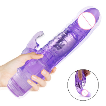 Crystal Rabbit Vibrator G Spot Clitoris Stimulator Realistic Huge dildo Multispeed Jelly Dildo Vibrator Sex Toys for Woman