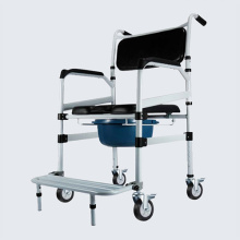 Aluminum commode chair folding commode shower wheel chair