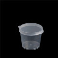 100Pcs Wholesale Clear Food Small Sauce Containers Package Box&Lid Portable Disposable Portable Plastic Cups Transparent