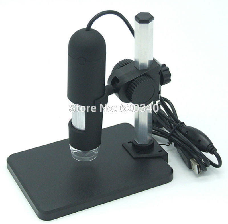 Free shipping 1000x USB Digital Microscope + holder(new), 8-LED Endoscope with Measurement Software usb microscope + tweezers