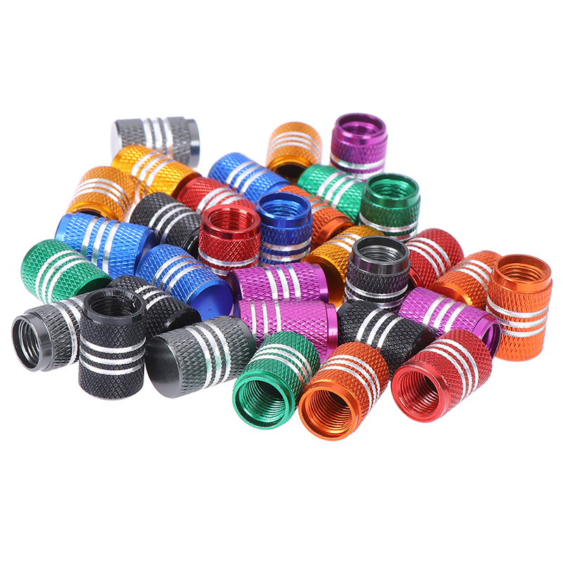 4PC/Set Fashion Alloy Anti-theft Car Tire Valve Caps Wheel Tires Tire Stem Air Cap Airtight Covers