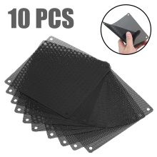 10pcs 140x140mm Computer Dustproof Cooler Fan Case Cover PVC Dust Filter Fan Cover Dustproof Accessories Computer Mesh